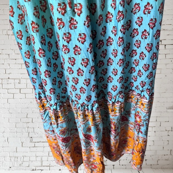 Cupshe Boho Dress Sz L NWT | Rayon Flowy Summer Festival Style - Picture 4 of 6
